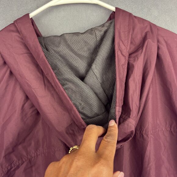 Bubba Gump Windbreaker Jacket Men's XXL Maroon Hooded Shrimp Co Forrest Gump - Picture 10 of 11